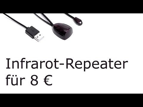 Infrarot-Repeater für 8 € // Fernbedienung Reichweite +, Receiver hinter Schranktür verstecken