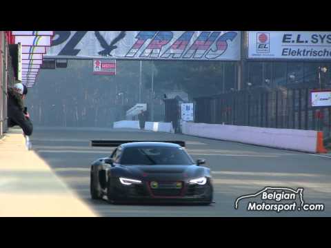 Audi R8 LMS Supercharged 700hp - insane downshifts and Capristo exhaust