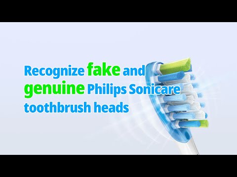 Recognize fake and genuine Philips Sonicare toothbrush heads