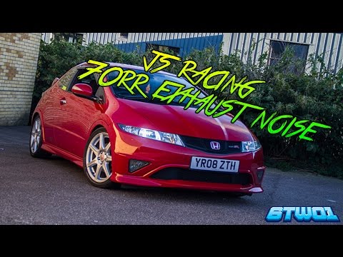 Honda Civic FN2 Type R J&#039;s Racing 70RR Exhaust System Noise