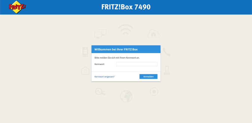 fritzbox login