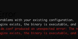 Letsencrypt Nginx Binary Error